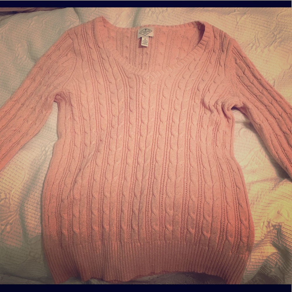 A sparkly pink saint Johnson sweater